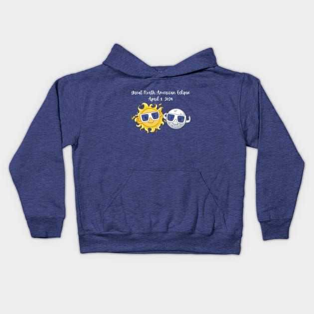 Great North American Eclipse Kids Hoodie by nancy.hajjar@yahoo.com